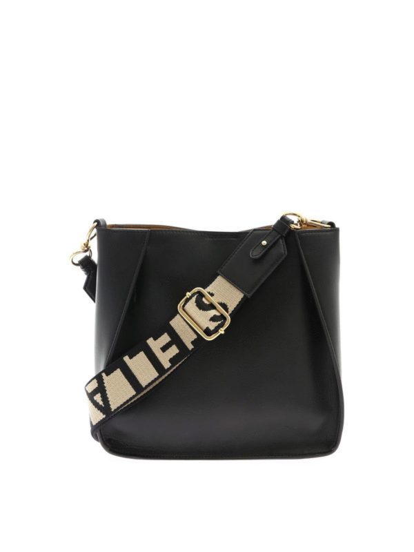The Best Shops STELLA McCARTNEY: cross body bags - Logo mini bag in black